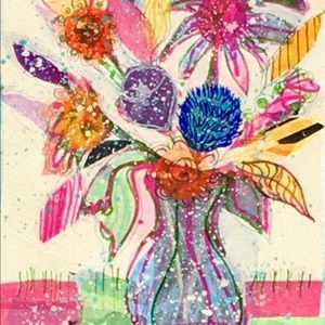 Original Floral painting by Sharon Durgom